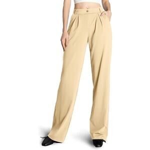 Safort Wide Leg Pants Women Dress Pants 28"/31"/34" Business Casual Trousers Wor